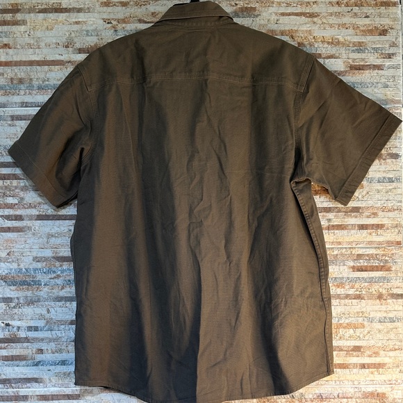 RedHead Olive Green Casual Button Down Shirt new without tags - Picture 3 of 5